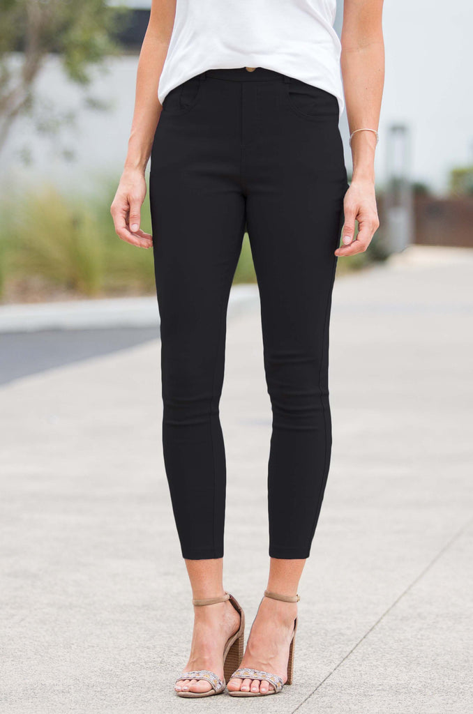 Stretch Jeggings in Navy Blue – LILIT. Store