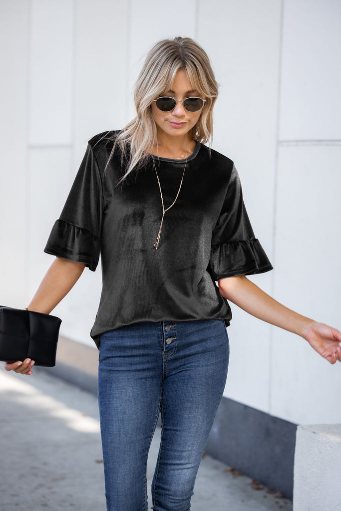 Black Afterglow Sequin Duster