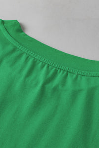Bright Green Anglaise Embroidered Puff Short Sleeve Top