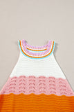 Textured Knit Sleeveless Sweater Top