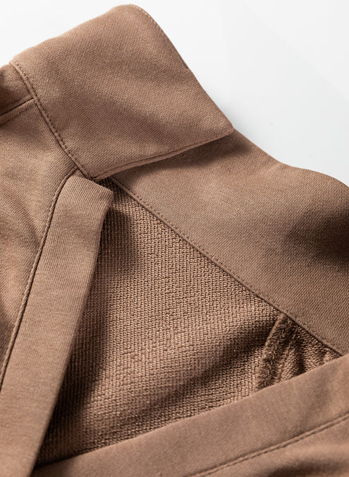 Polo Pullover and Drawstring Sweatpants Set