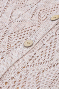 Hollow-out Openwork Knit Cardigan