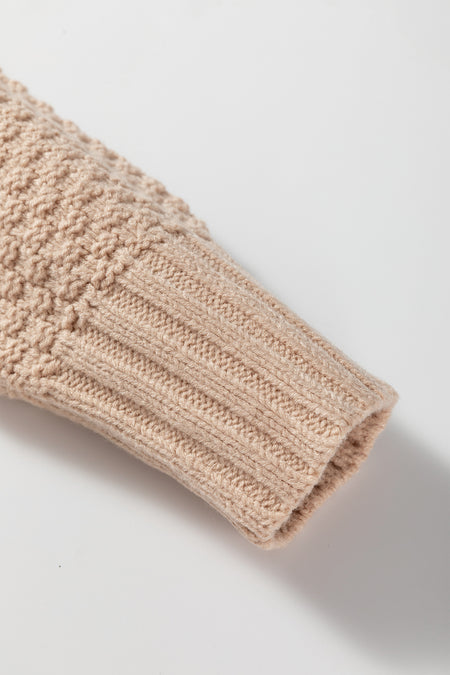 Knitted Patchwork Cardigan