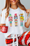 Nutcracker Doll Graphic Christmas Fashion Tee