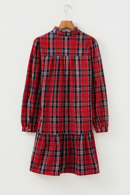 Plaid Shift Mini Dress