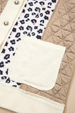 Leopard Quilted Patchwork  Jacket