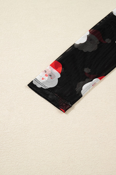 Christmas Slim Mesh Top