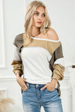 Exposed Seam Color-Block Top