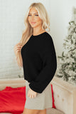 Bow Bubble Sleeve Sweater