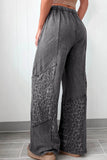 Mineral Wash Patchwork Loose Pants