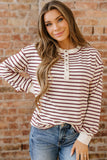 Striped  Henley Top