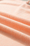 Apricot Pink Button Detail Batwing Sleeve Casual Tee