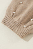 Pearled Drop Shoulder Sweater