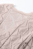 Hollow-out Openwork Knit Cardigan