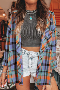 Plaid Print Loose Vintage Shirt