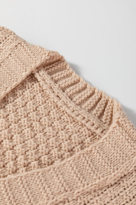 Knitted Patchwork Cardigan