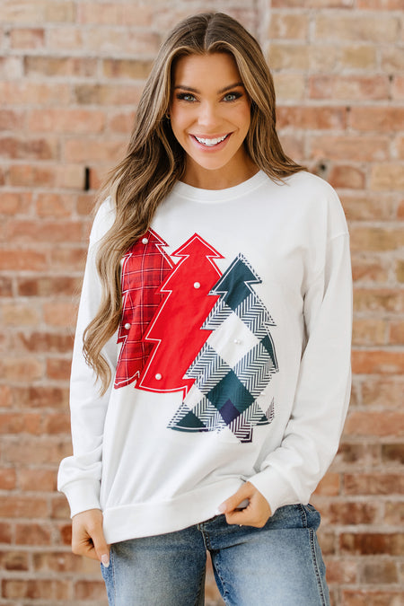 Plaid Christmas Sweatshirt