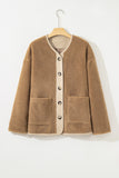 Corduroy Edge Patchwork Jacket