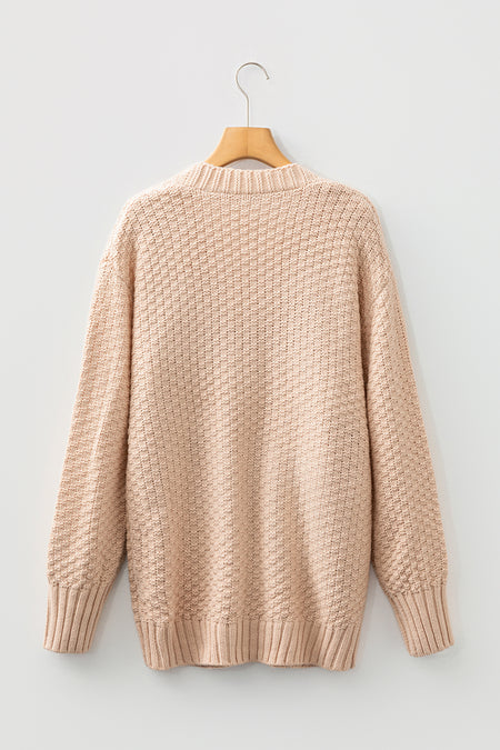 Knitted Patchwork Cardigan