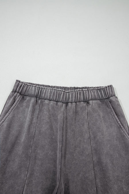 Mineral Wash Patchwork Loose Pants