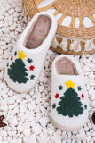 Christmas Cartoon Pattern Plush Slippers