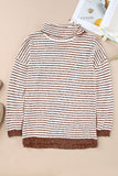 Striped Turtleneck Loose Sweater