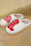 Christmas Cartoon Pattern Plush Slippers