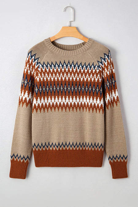 Aztec Print Sweater