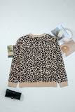 Leopard Chunky Knitted Cardigan Sweater
