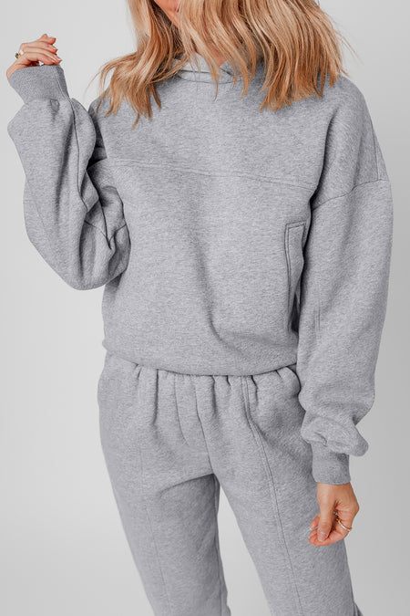 Exposed Seams Hoodie and Joggers Activewear Set