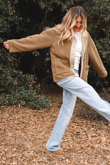 Corduroy Edge Patchwork Jacket