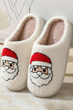 Christmas Cartoon Pattern Plush Slippers