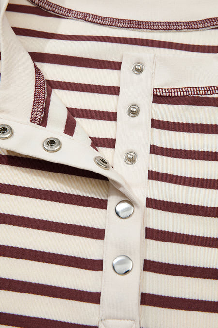 Striped  Henley Top