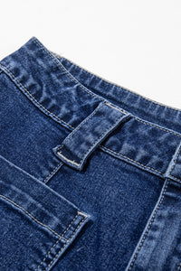 Wide Leg Pocketed High Waist Jeans