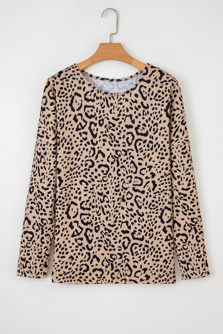 Leopard Batwing Top