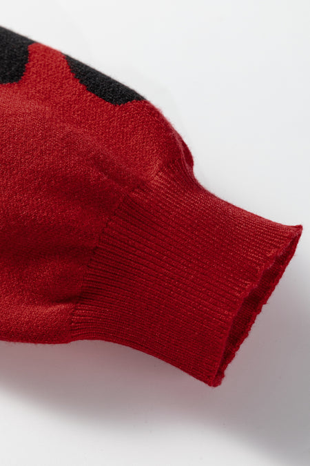 Pearl Bow Pattern Sweater