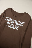 Champagne Please Graphic Sweater