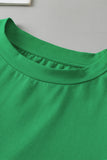 Bright Green Anglaise Embroidered Puff Short Sleeve Top