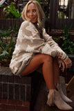 Sherpa Star Sweater Pocketed Cardigan