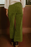 Corduroy High Waist Wide Leg Pants