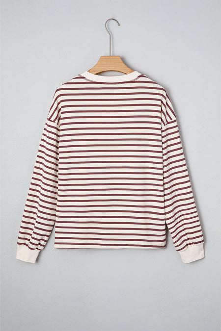 Striped  Henley Top