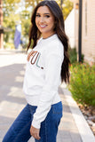 Thankful Ivory Embroidered Sweater