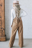 Pocketed Loose Fit Corduroy Overall