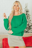 Bow Bubble Sleeve Sweater