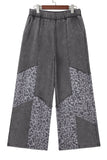 Mineral Wash Patchwork Loose Pants