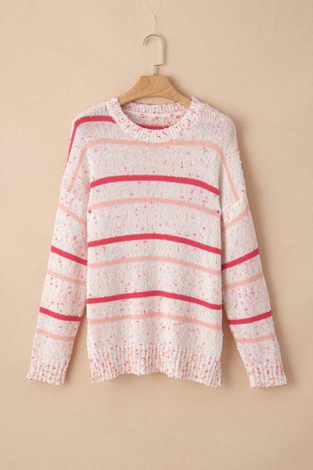 Striped Confetti Knit Sweater