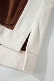 Patchwork Button Down Fleece Shacket
