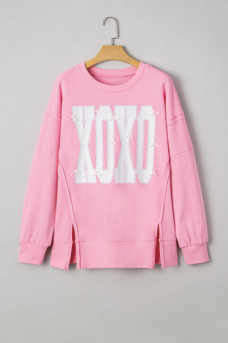 XOXO Baggy Sweatshirt - Amaryllis Apparel