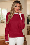 Lace Trim  Sweater