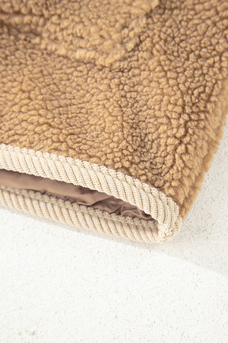 Corduroy Edge Patchwork Jacket